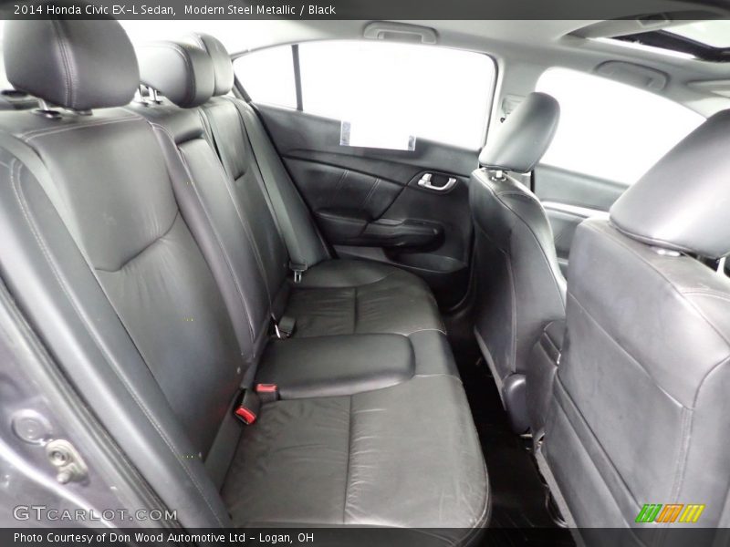 Rear Seat of 2014 Civic EX-L Sedan