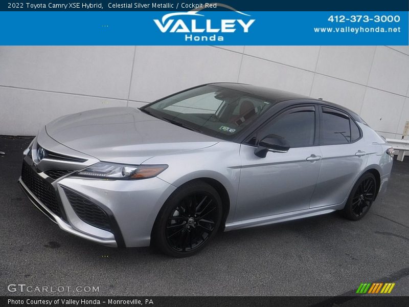 Celestial Silver Metallic / Cockpit Red 2022 Toyota Camry XSE Hybrid