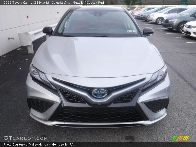 Celestial Silver Metallic / Cockpit Red 2022 Toyota Camry XSE Hybrid