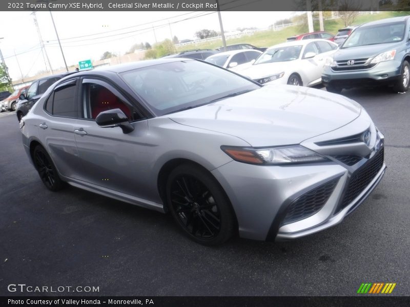 Celestial Silver Metallic / Cockpit Red 2022 Toyota Camry XSE Hybrid