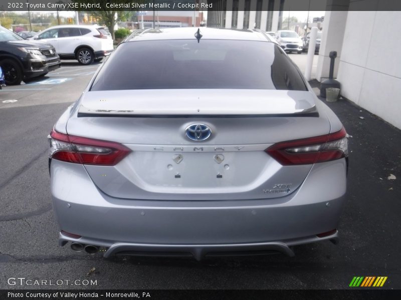 Celestial Silver Metallic / Cockpit Red 2022 Toyota Camry XSE Hybrid