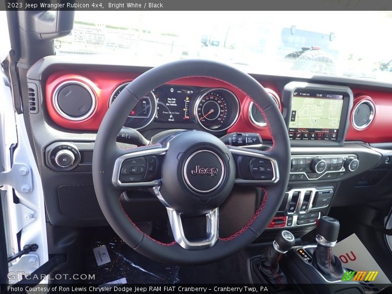 Dashboard of 2023 Wrangler Rubicon 4x4