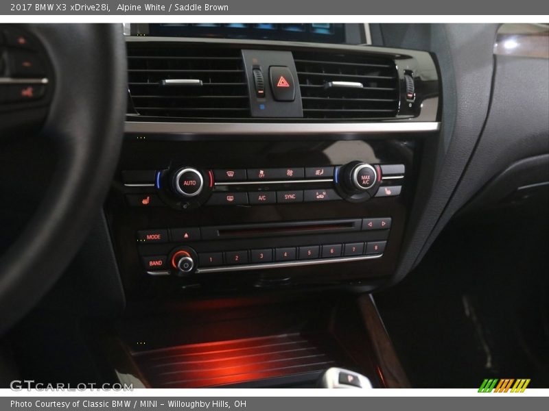 Alpine White / Saddle Brown 2017 BMW X3 xDrive28i
