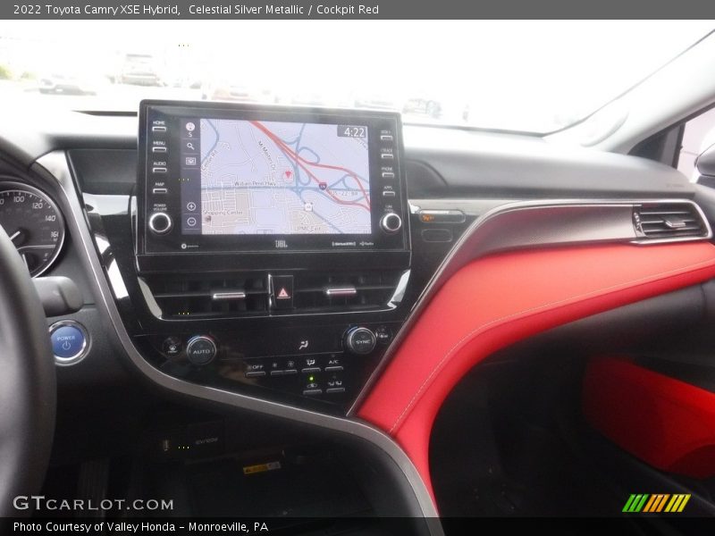 Celestial Silver Metallic / Cockpit Red 2022 Toyota Camry XSE Hybrid