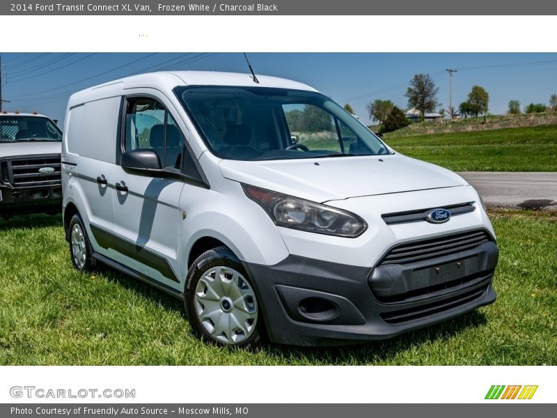 Frozen White / Charcoal Black 2014 Ford Transit Connect XL Van