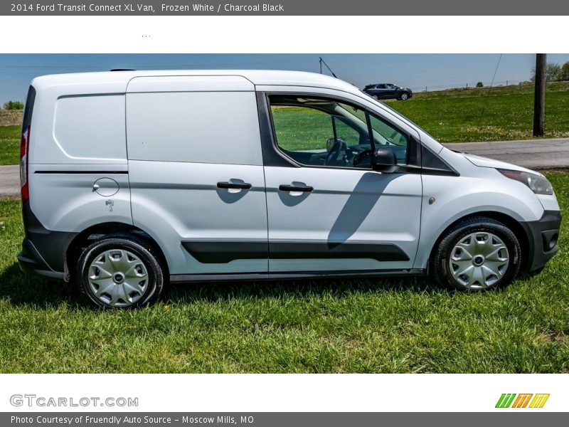 Frozen White / Charcoal Black 2014 Ford Transit Connect XL Van