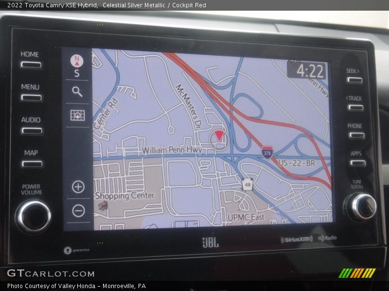 Celestial Silver Metallic / Cockpit Red 2022 Toyota Camry XSE Hybrid