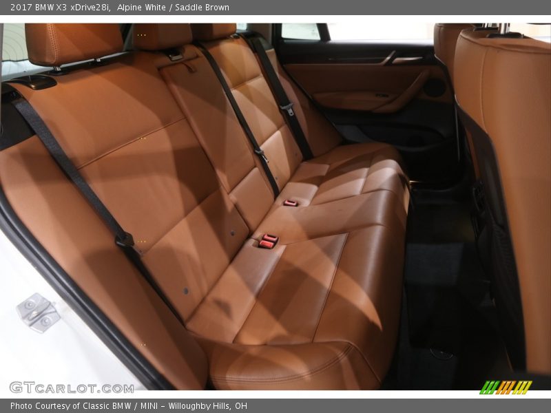 Alpine White / Saddle Brown 2017 BMW X3 xDrive28i
