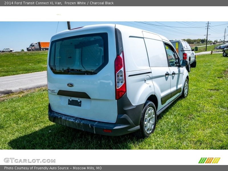 Frozen White / Charcoal Black 2014 Ford Transit Connect XL Van