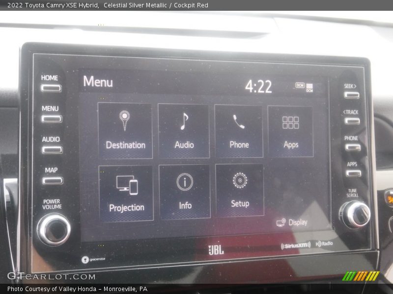 Celestial Silver Metallic / Cockpit Red 2022 Toyota Camry XSE Hybrid