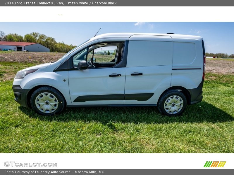 Frozen White / Charcoal Black 2014 Ford Transit Connect XL Van