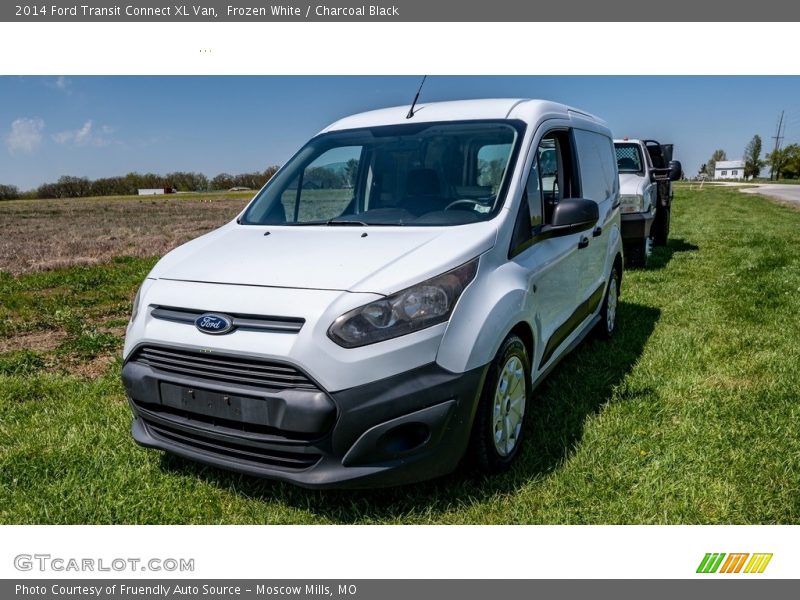 Frozen White / Charcoal Black 2014 Ford Transit Connect XL Van