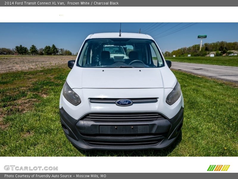 Frozen White / Charcoal Black 2014 Ford Transit Connect XL Van
