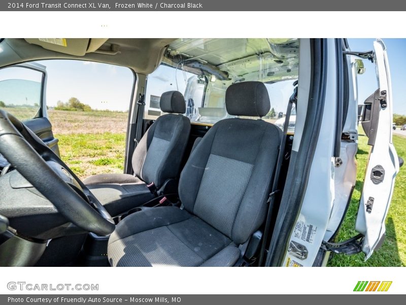 Frozen White / Charcoal Black 2014 Ford Transit Connect XL Van