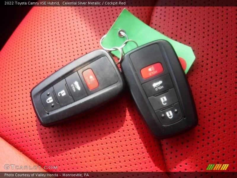 Celestial Silver Metallic / Cockpit Red 2022 Toyota Camry XSE Hybrid
