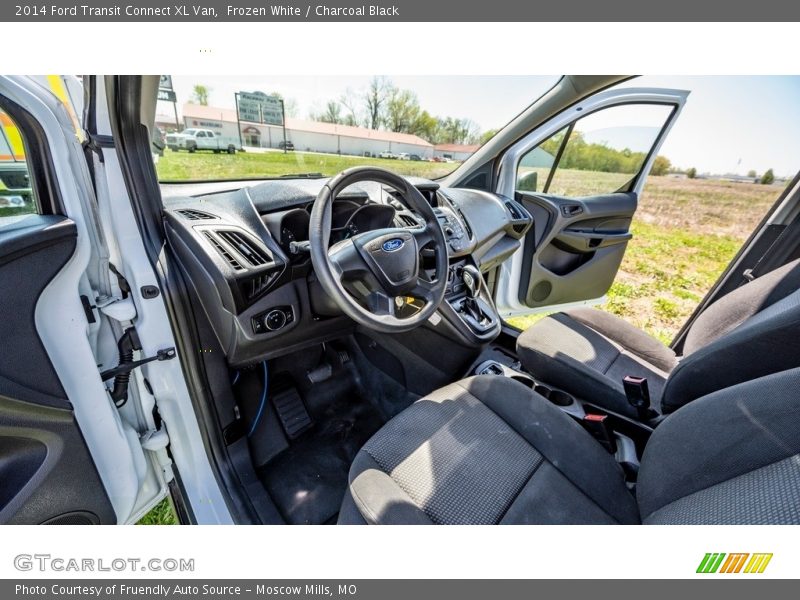 Frozen White / Charcoal Black 2014 Ford Transit Connect XL Van