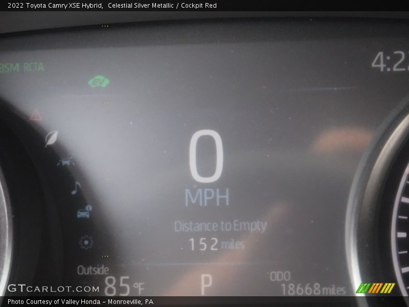Celestial Silver Metallic / Cockpit Red 2022 Toyota Camry XSE Hybrid