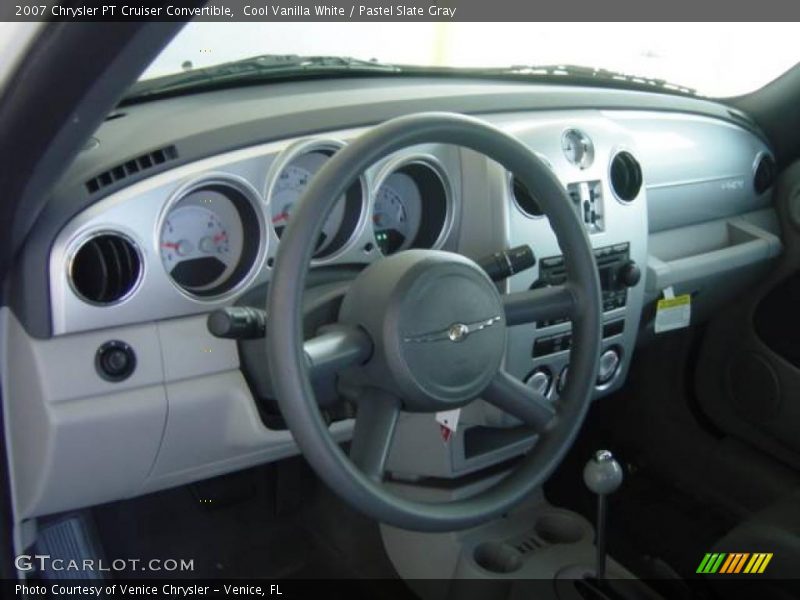 Cool Vanilla White / Pastel Slate Gray 2007 Chrysler PT Cruiser Convertible