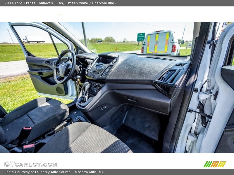 Frozen White / Charcoal Black 2014 Ford Transit Connect XL Van