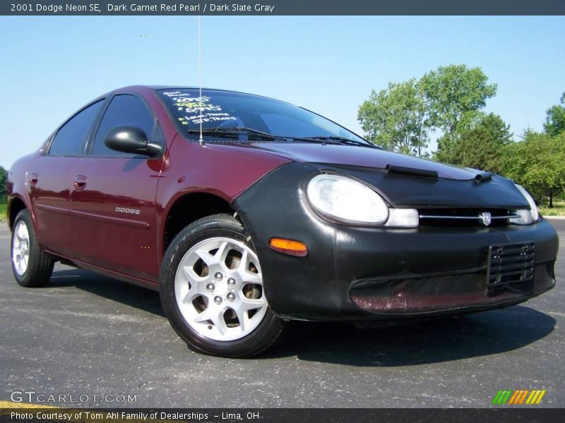 Dark Garnet Red Pearl / Dark Slate Gray 2001 Dodge Neon SE