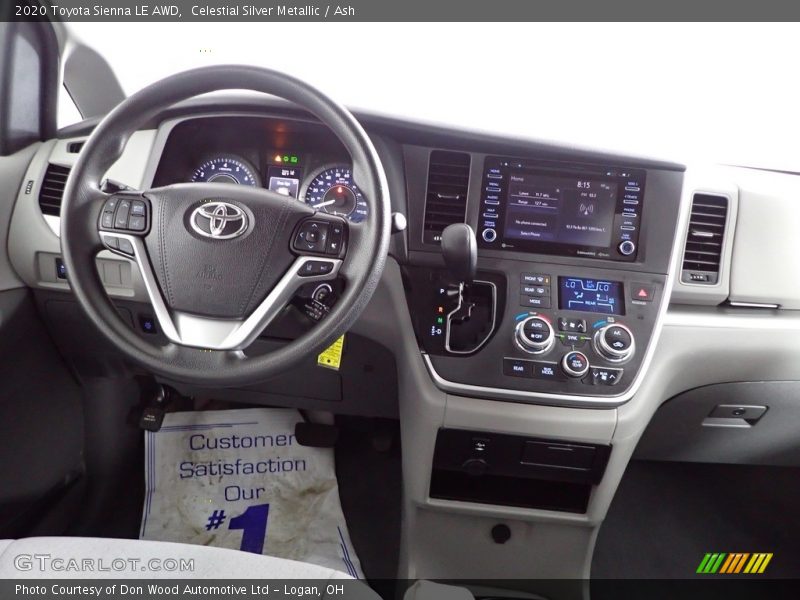Celestial Silver Metallic / Ash 2020 Toyota Sienna LE AWD