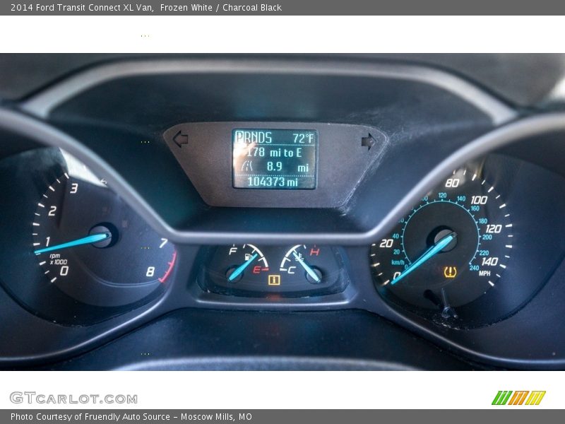 Frozen White / Charcoal Black 2014 Ford Transit Connect XL Van