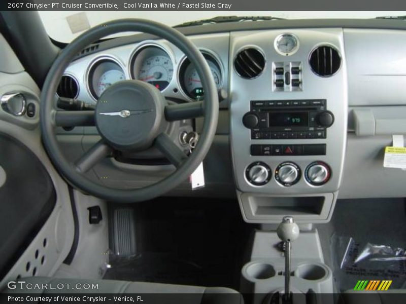 Cool Vanilla White / Pastel Slate Gray 2007 Chrysler PT Cruiser Convertible