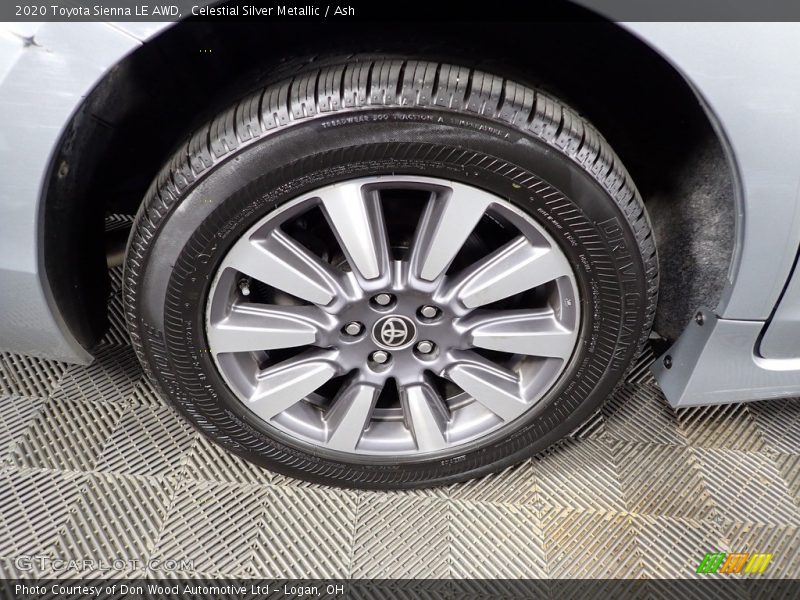 Celestial Silver Metallic / Ash 2020 Toyota Sienna LE AWD
