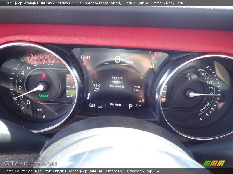  2023 Wrangler Unlimited Rubicon 4XE 20th Anniversary Hybrid Rubicon 4XE 20th Anniversary Hybrid Gauges