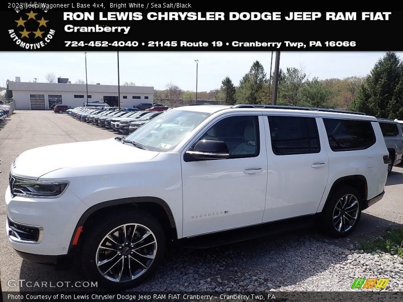 Bright White / Sea Salt/Black 2023 Jeep Wagoneer L Base 4x4