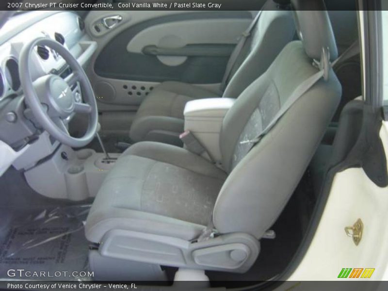 Cool Vanilla White / Pastel Slate Gray 2007 Chrysler PT Cruiser Convertible