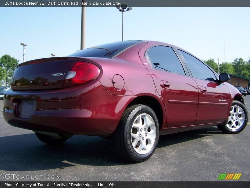 Dark Garnet Red Pearl / Dark Slate Gray 2001 Dodge Neon SE