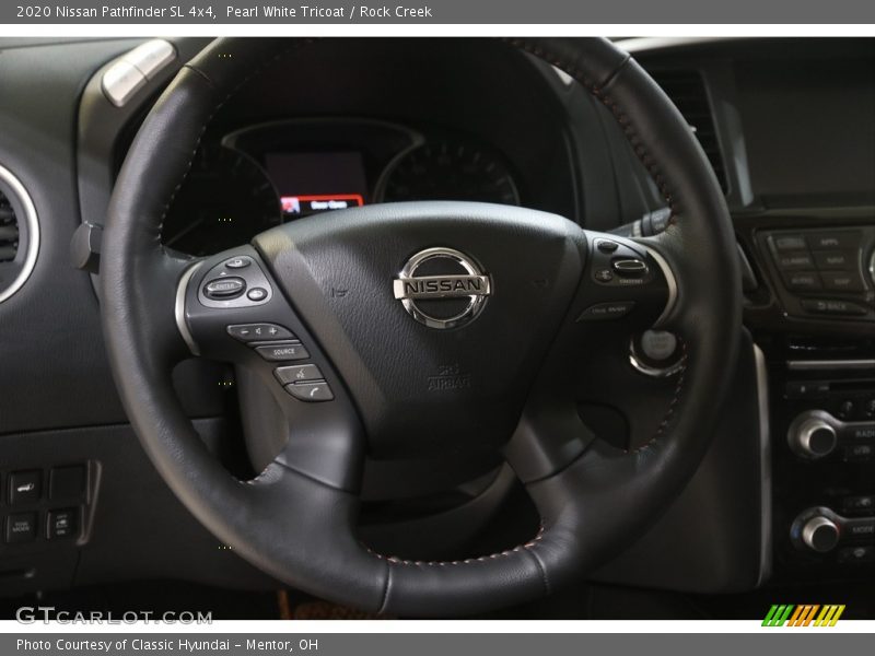 Pearl White Tricoat / Rock Creek 2020 Nissan Pathfinder SL 4x4