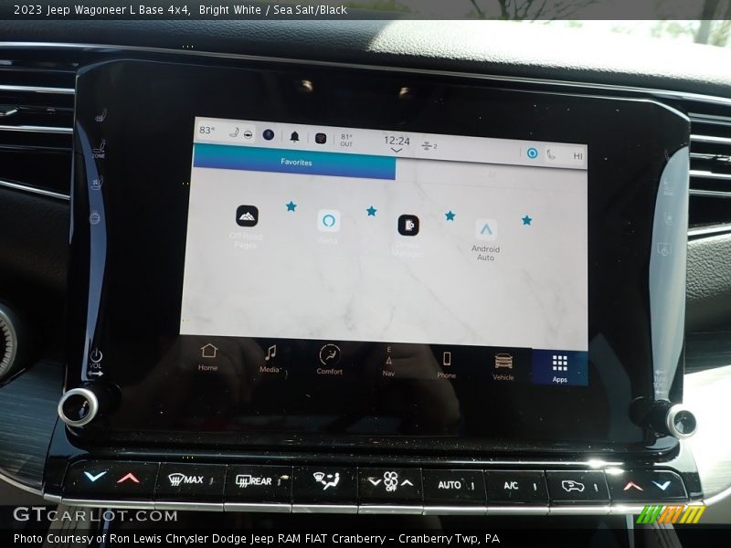 Bright White / Sea Salt/Black 2023 Jeep Wagoneer L Base 4x4