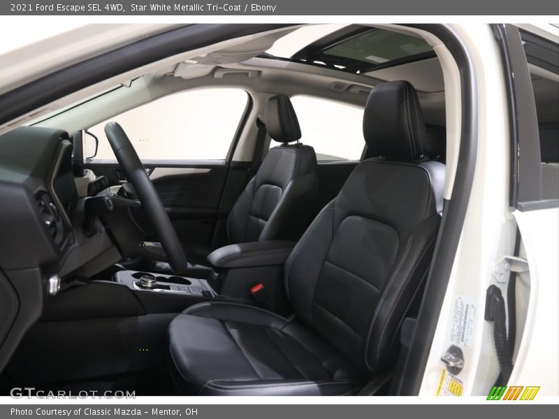 Star White Metallic Tri-Coat / Ebony 2021 Ford Escape SEL 4WD