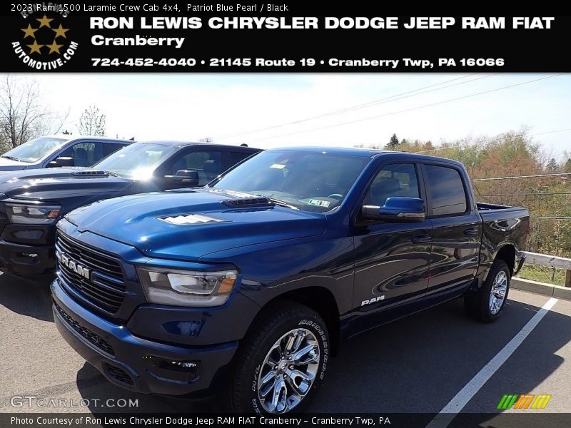 Patriot Blue Pearl / Black 2023 Ram 1500 Laramie Crew Cab 4x4