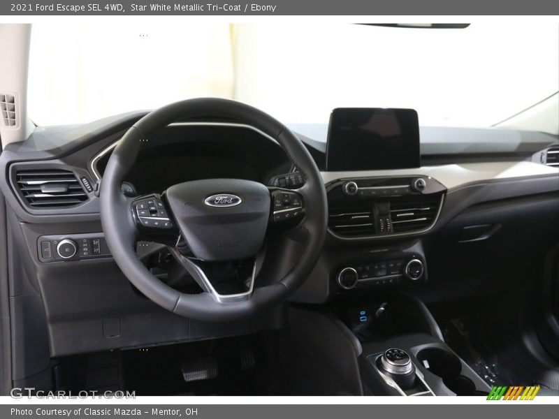 Star White Metallic Tri-Coat / Ebony 2021 Ford Escape SEL 4WD