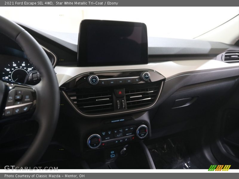 Star White Metallic Tri-Coat / Ebony 2021 Ford Escape SEL 4WD