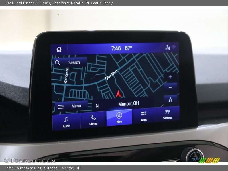 Star White Metallic Tri-Coat / Ebony 2021 Ford Escape SEL 4WD