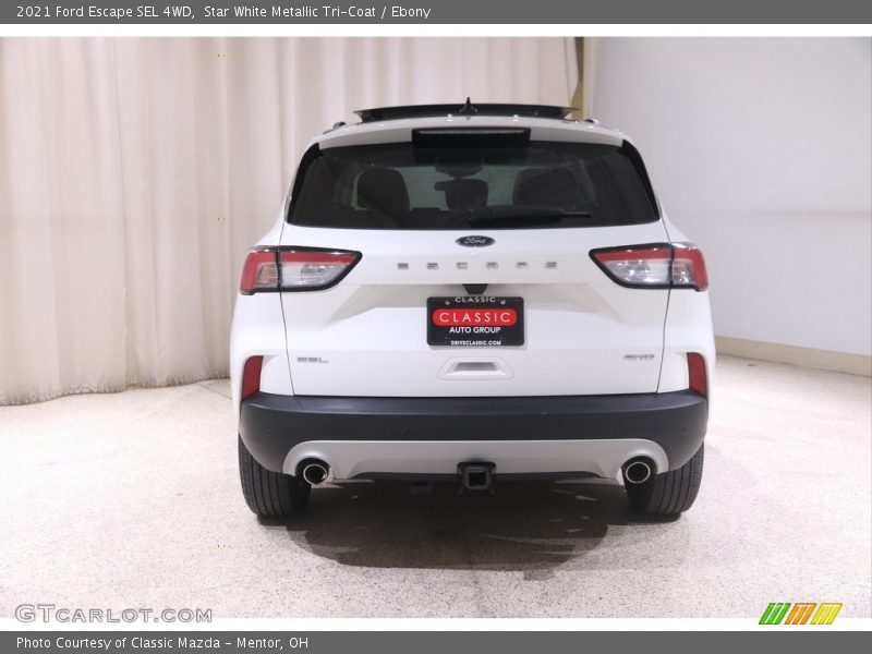 Star White Metallic Tri-Coat / Ebony 2021 Ford Escape SEL 4WD