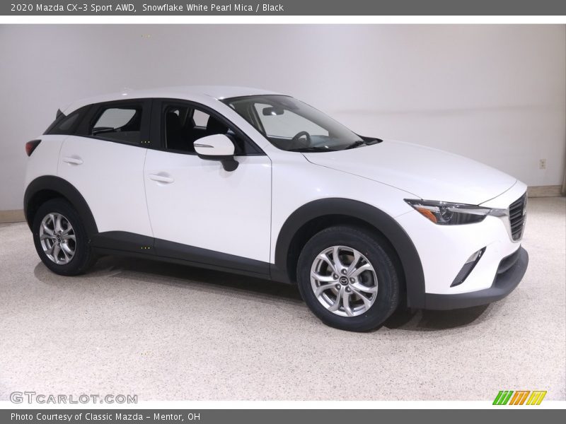 Snowflake White Pearl Mica / Black 2020 Mazda CX-3 Sport AWD