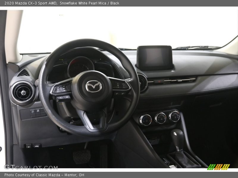 Snowflake White Pearl Mica / Black 2020 Mazda CX-3 Sport AWD