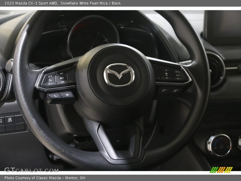 Snowflake White Pearl Mica / Black 2020 Mazda CX-3 Sport AWD