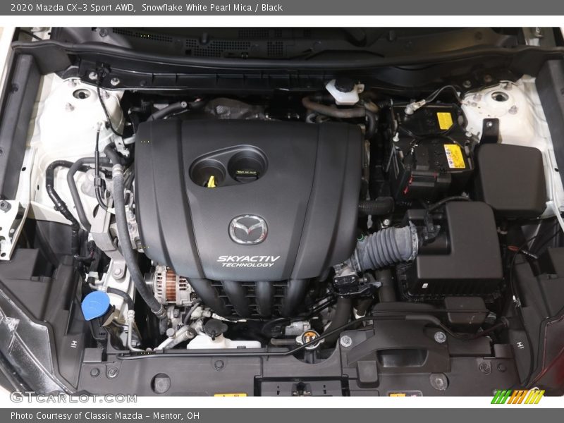 Snowflake White Pearl Mica / Black 2020 Mazda CX-3 Sport AWD
