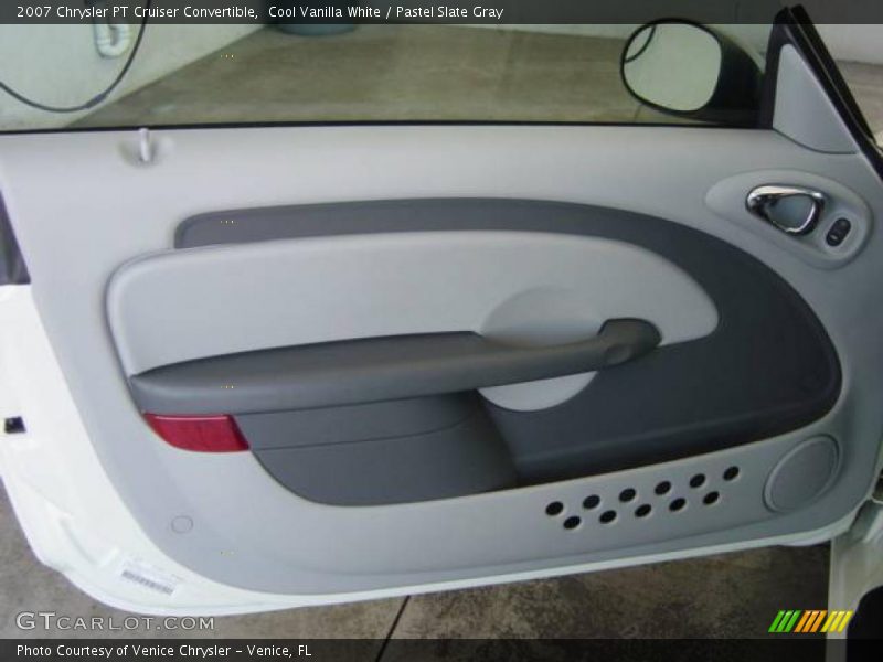 Cool Vanilla White / Pastel Slate Gray 2007 Chrysler PT Cruiser Convertible