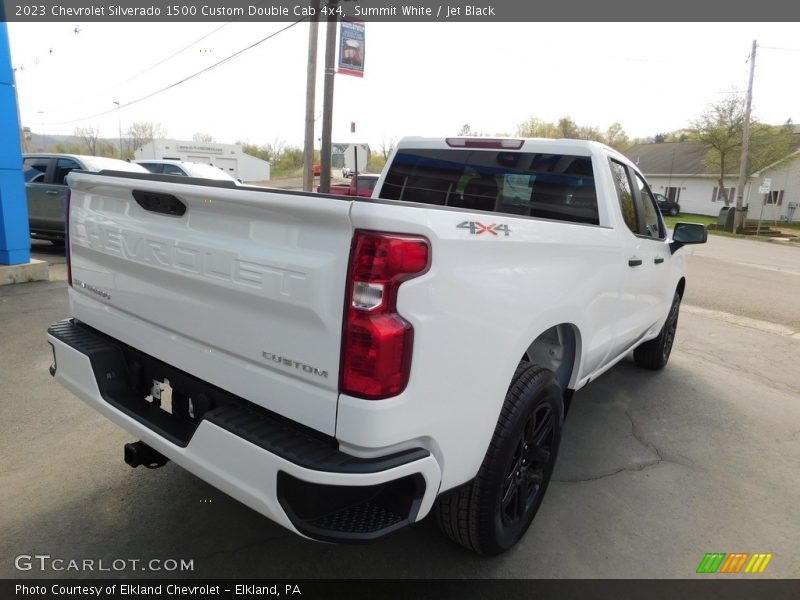 Summit White / Jet Black 2023 Chevrolet Silverado 1500 Custom Double Cab 4x4