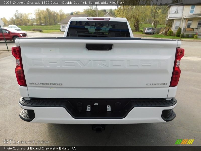 Summit White / Jet Black 2023 Chevrolet Silverado 1500 Custom Double Cab 4x4