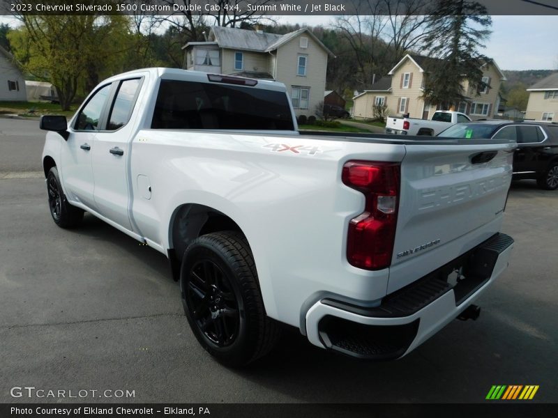 Summit White / Jet Black 2023 Chevrolet Silverado 1500 Custom Double Cab 4x4