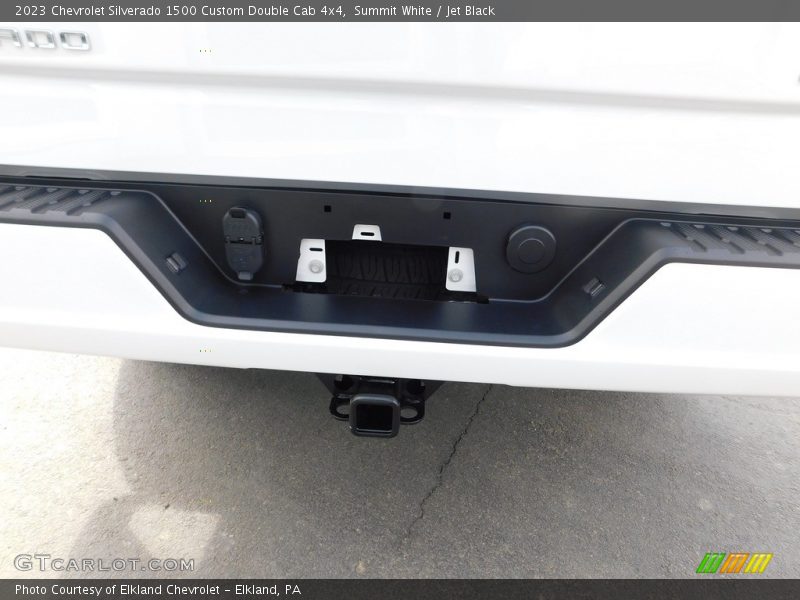 Summit White / Jet Black 2023 Chevrolet Silverado 1500 Custom Double Cab 4x4