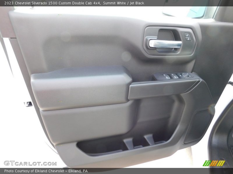 Summit White / Jet Black 2023 Chevrolet Silverado 1500 Custom Double Cab 4x4